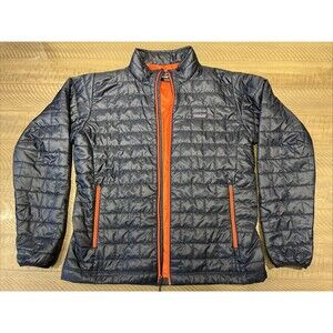PATAGONIA Mens Size Large Coat PUFF Full Zip Puffer Jacket Blue Insulated Nano